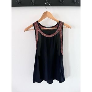Gryphon Silk Embroidered Tank